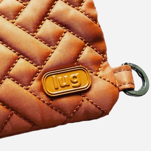 🤎Lug Peekaboo Convertible Wristlet Pouch- Copper Brown RFID NWOT - PHONE POCKET - Picture 8 of 11